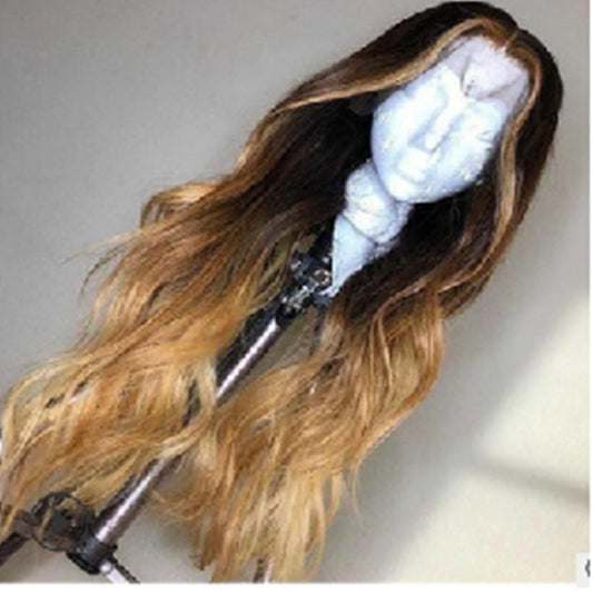 Mid-length COSS Brown Human Hair Wigs