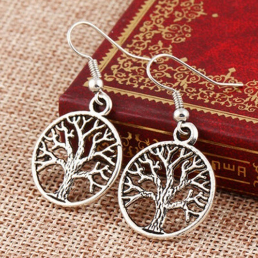 Natural Stone Pendant Earrings