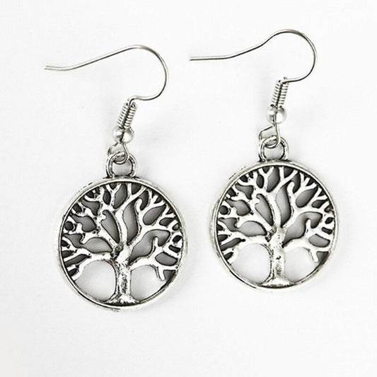 Natural Stone Pendant Earrings