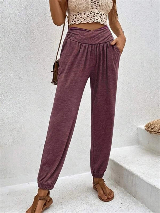 Casual Loose Pocket Trousers