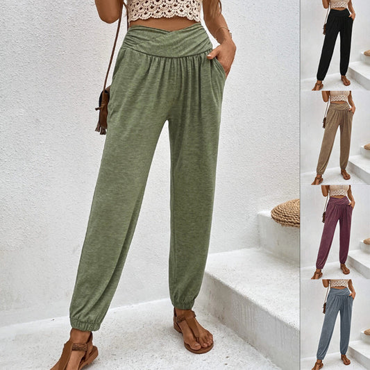 Casual Loose Pocket Trousers